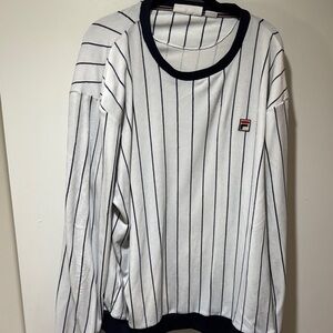 Fila Pinstripe Crewneck Sweatshirt